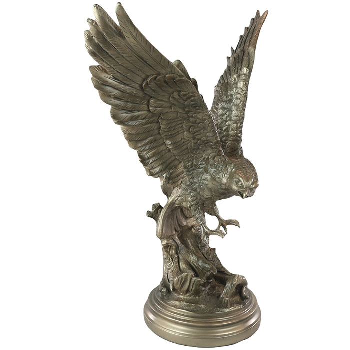 Polystone Bronze Eagle Statue